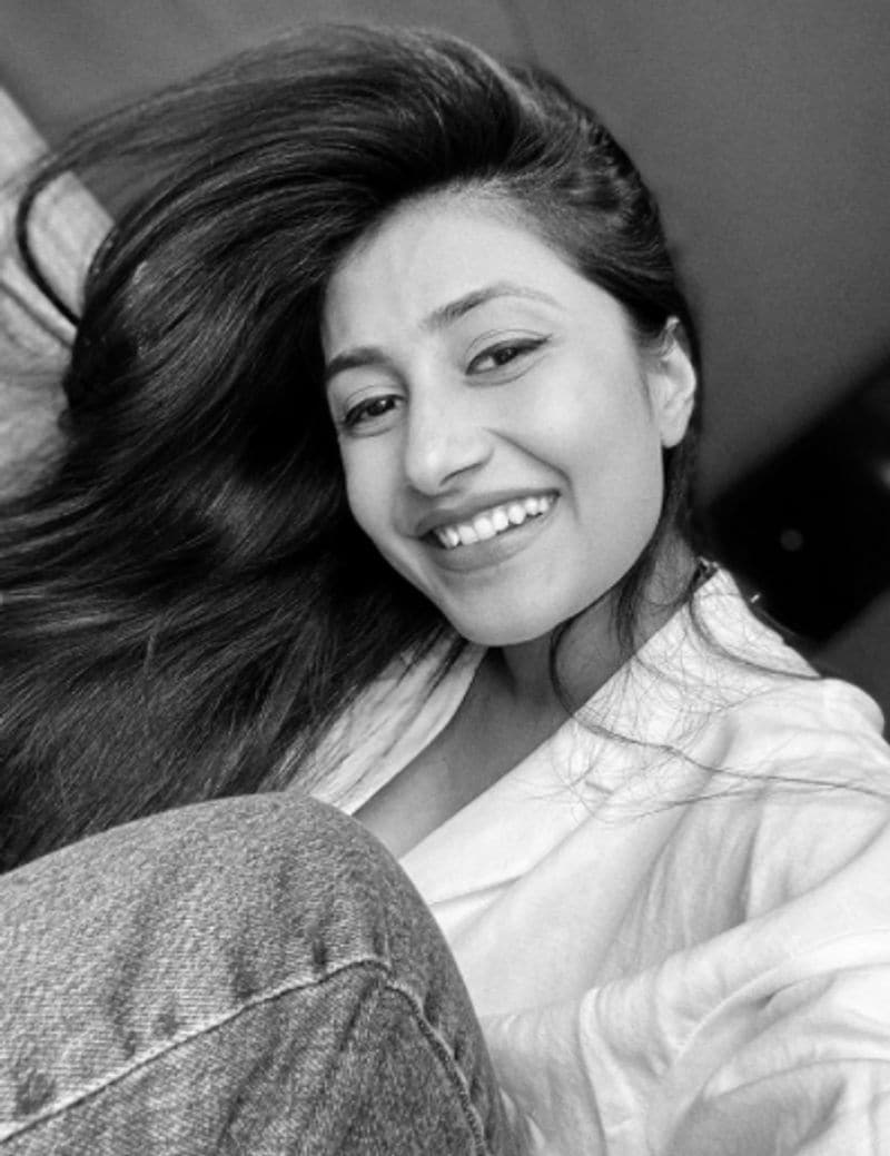 Earlier, Dhanashree had shared a simple look of hers in a black and white image, as she looked cute.