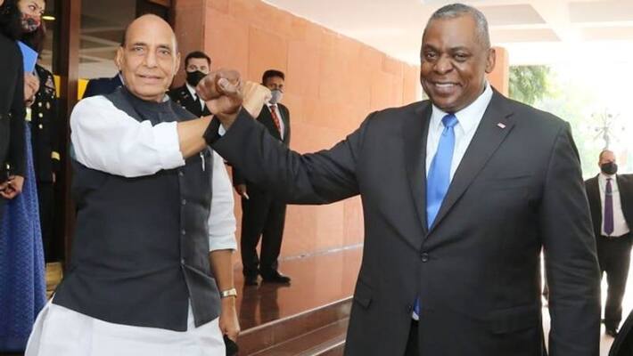 US Secretary of Defence Lloyd James Austin III accorded the Guard of Honour at Vigyan Bhawan KPY US Secretary of Defence Lloyd James Austin III accorded the Guard of Honour at Vigyan Bhawan KPY