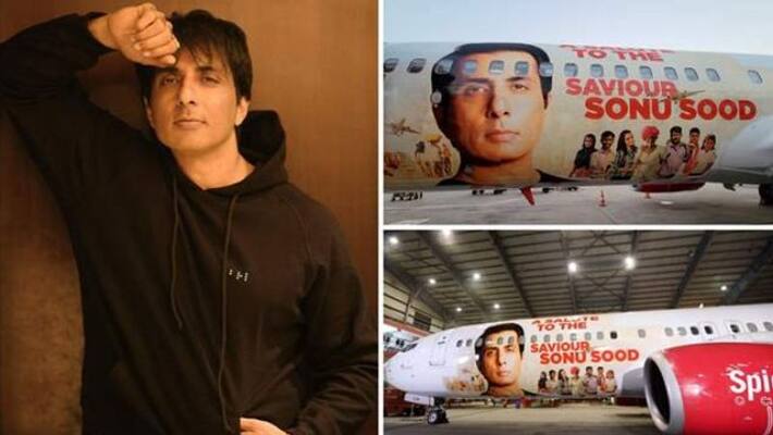 sonu sood honoured with special aircraft by spicejet for his efforts covid 19 sonu sood honoured with special aircraft by spicejet for his efforts covid 19