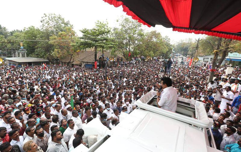 MK Stalin Election campaign at Kanniyakumari