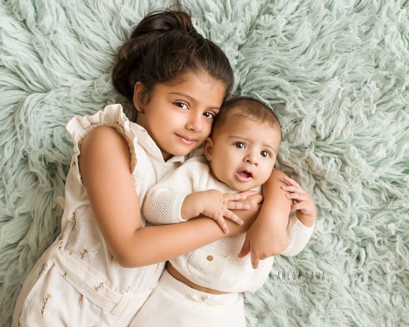 Meanwhile, he also shared some pictures of Rio. Here, his daughter poses with Rio.
