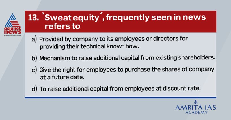 Answer (a) Sweat equity shares are equity shares issued by a company to its employees or directors at a discount, or as a consideration for providing know-how, or a similar value to the company. The sweat equity shares of a company whose equity shares are listed on a recognized stock exchange should be issued in accordance with the regulations made by the Securities and Exchange Board of India (SEBI).