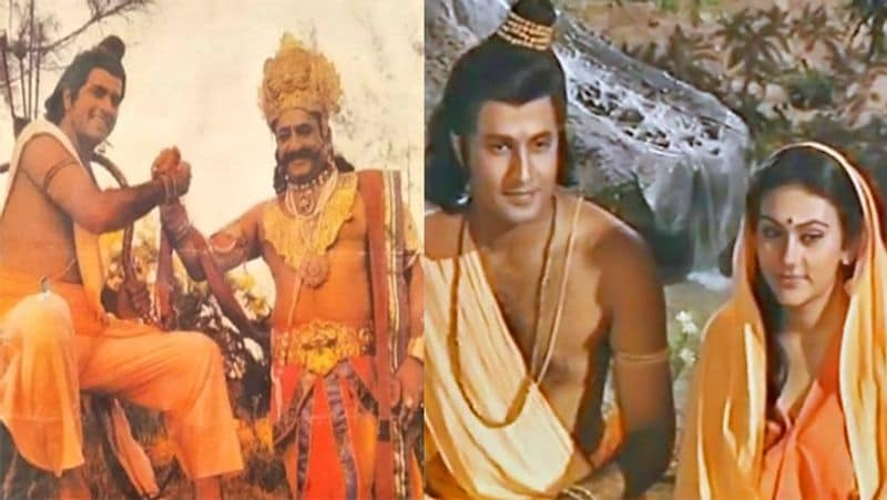 ये फोटो तब की है, जब भगवान राम ने रावण का वध कर दिया था। सोशल मीडिया पर यह फोटो खूब वायरल हुई थी। इसमें राम और रावण किसी अच्छे दोस्त की तरह हाथ मिलाते और हंसते नजर आ रहे हैं। यह फोटो रामायण की शूटिंग के दौरान की है। खाली वक्त में अरुण गोविल और अरविंद त्रिवेदी ने अपने फुल गेटअप में यह फोटो खिंचाई थी। 