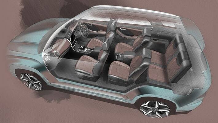Hyundai showcases design sketches of Alcazar Hyundai showcases design sketches of Alcazar