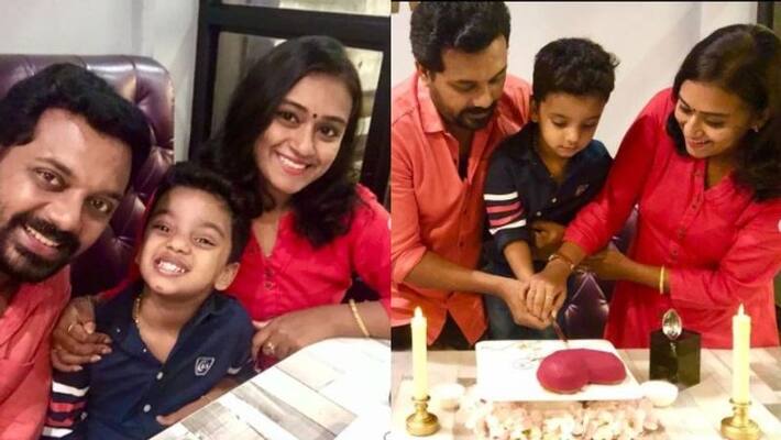 jishin mohan shared his son s birthday celebration photos jishin mohan shared his son s birthday celebration photos