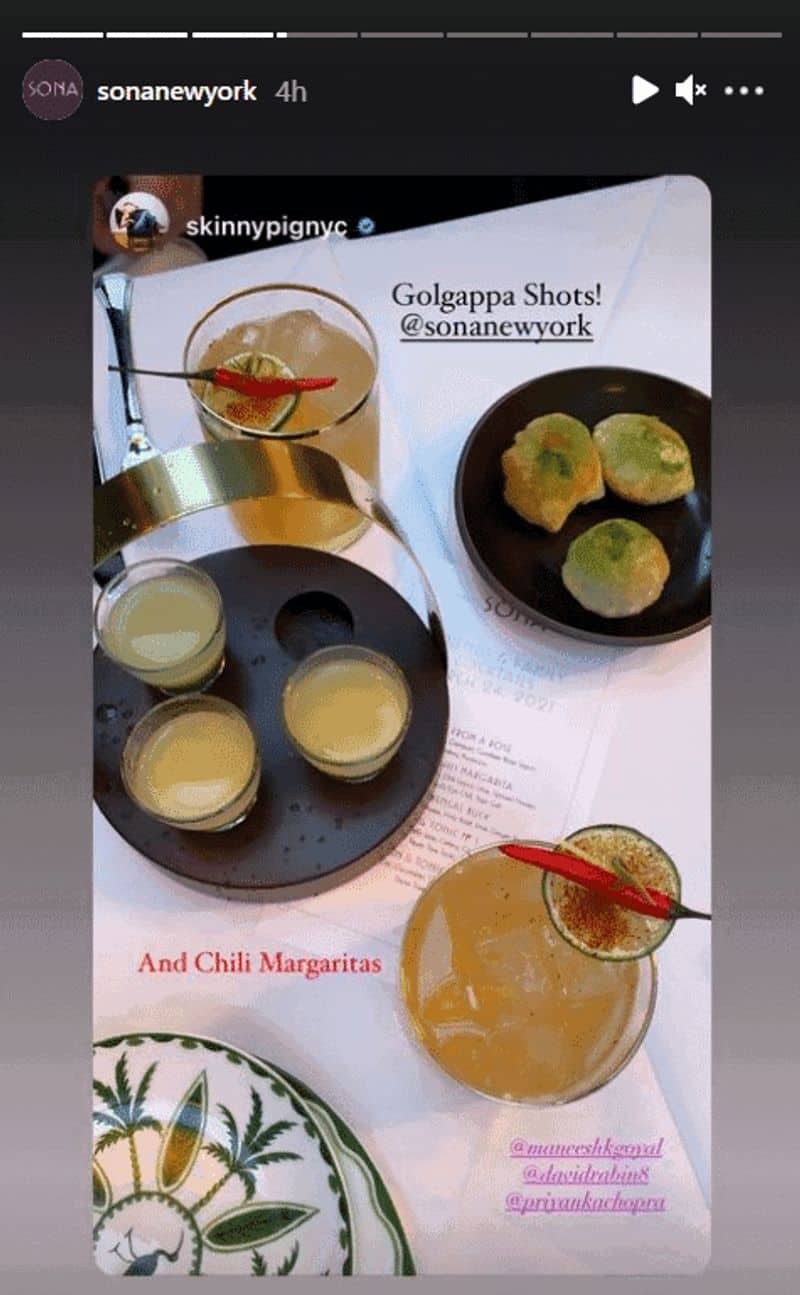 Take a look at Priyanka Chopra's restaurant menu: Tequila gol gappa with spinach samosa-SYT