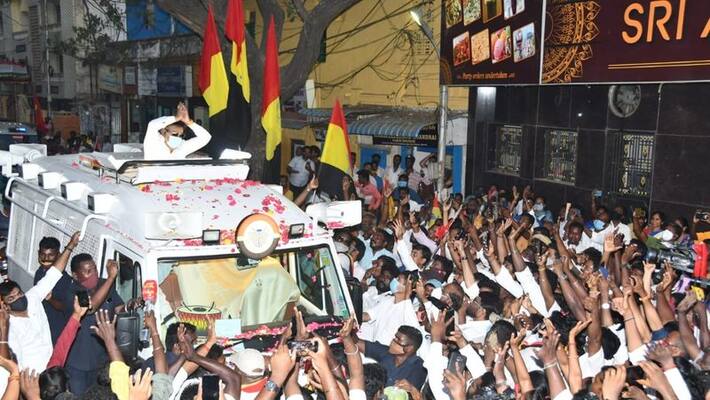 DMDK Leader Vijayakanth election campaign 2nd day DMDK Leader Vijayakanth election campaign 2nd day