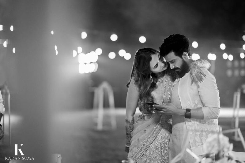 A day before the wedding, Gutta took part in the Sangeet ceremony on Wednesday. She mesmerised everyone with her looks, as the to-be bride indeed looked beautiful with the mehndi in her hand, along with the ornaments she wore, including her engagement ring.
