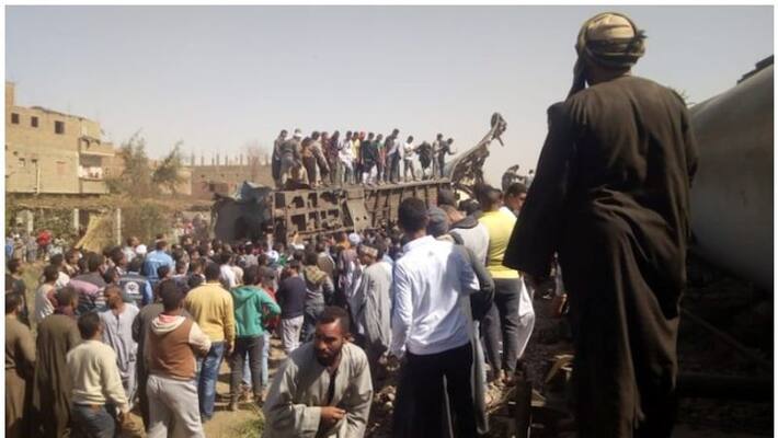 32 killed as two trains collide in Egypt 32 killed as two trains collide in Egypt