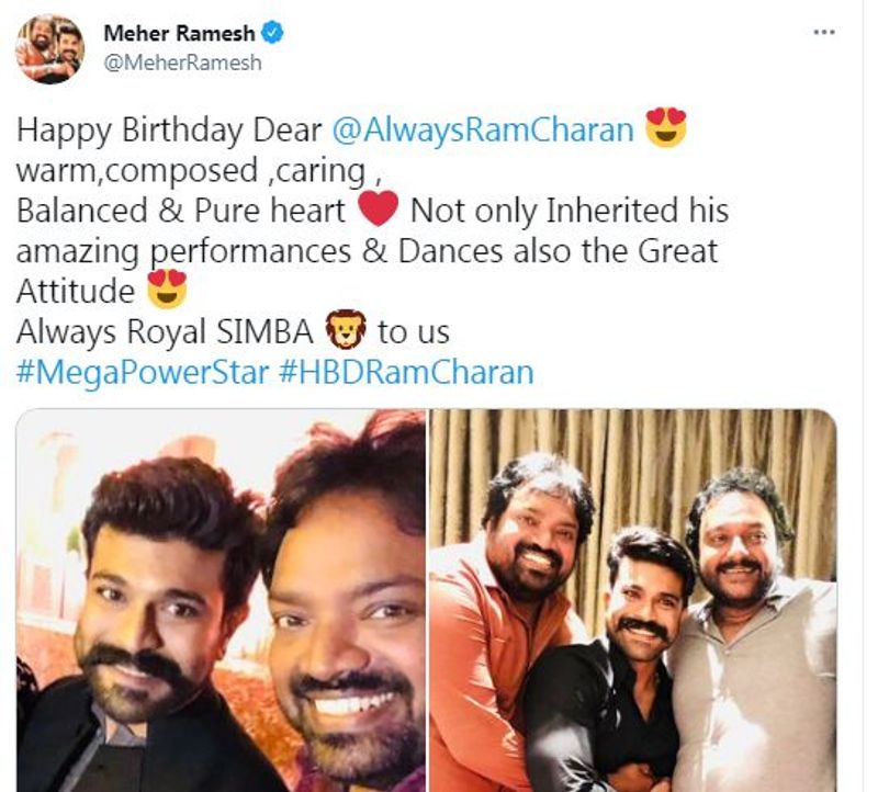 దర్శకుడు మెహర్ రమేష్ విషెస్.