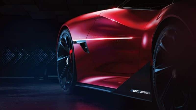 800 km mileage 5g connectvity MG Cyberster electric sports car to be unveiled soon ckm