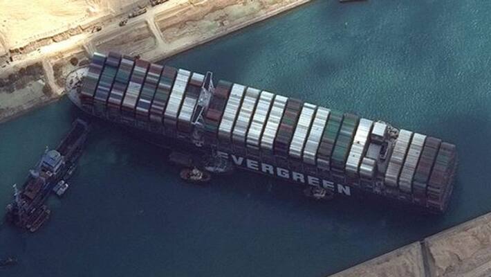 suez canal crisis blocking container ship moves slightly suez canal crisis blocking container ship moves slightly