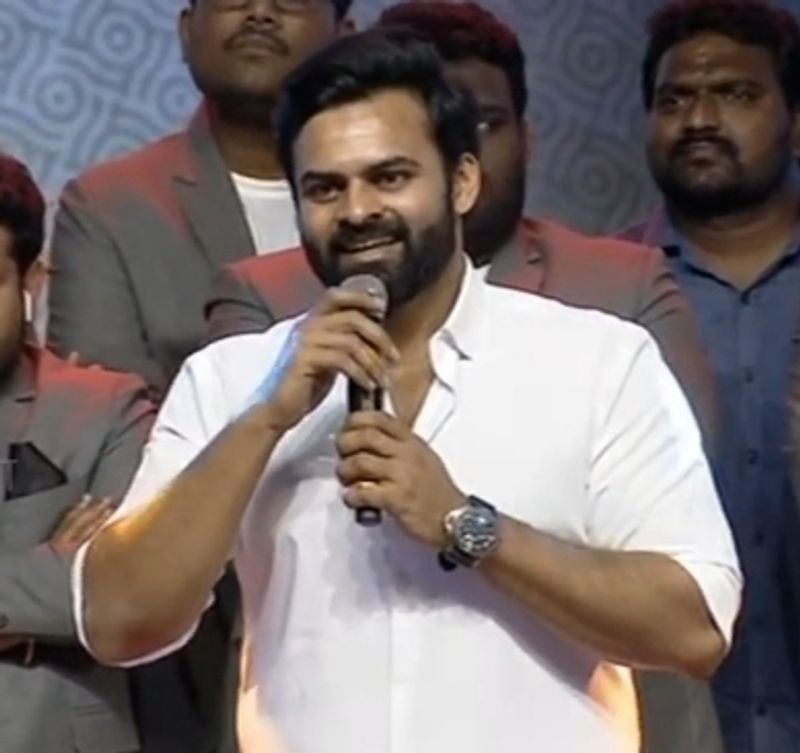 ఆ చెట్టు మెగాస్టార్ చిరంజీవి అయితే.. ఆ పళ్లు కోసుకున్న పిల్లలం మేము... అని మెగా హీరోలను ఉద్దేశించి ధరమ్ అన్నారు.