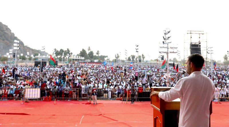 Rahul gandhi election campaign at salem