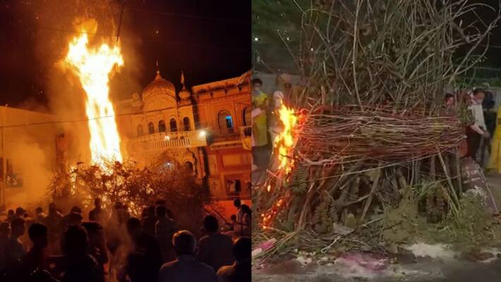 people perform holika dahan in India Kpp people perform holika dahan in India Kpp