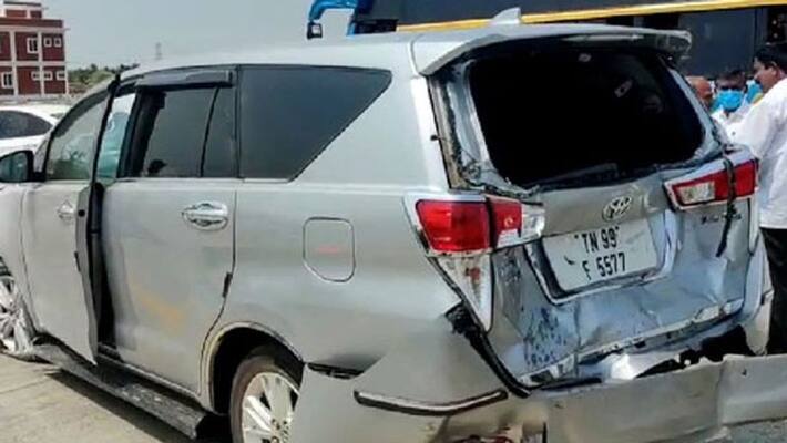 minister sp velumani car accident minister sp velumani car accident
