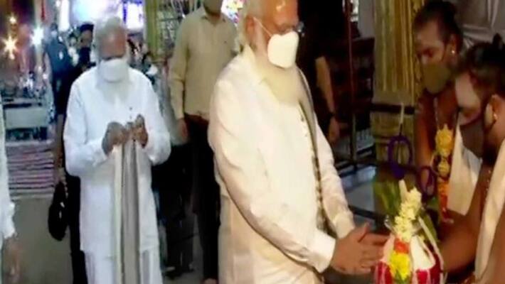 pm narendra modi visits madurai meenakshi amman temple pm narendra modi visits madurai meenakshi amman temple