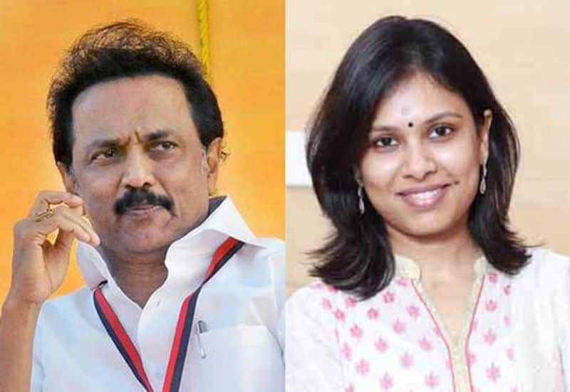 DMK Complaint to election commission about MK Stalin daughter  house IT Raid