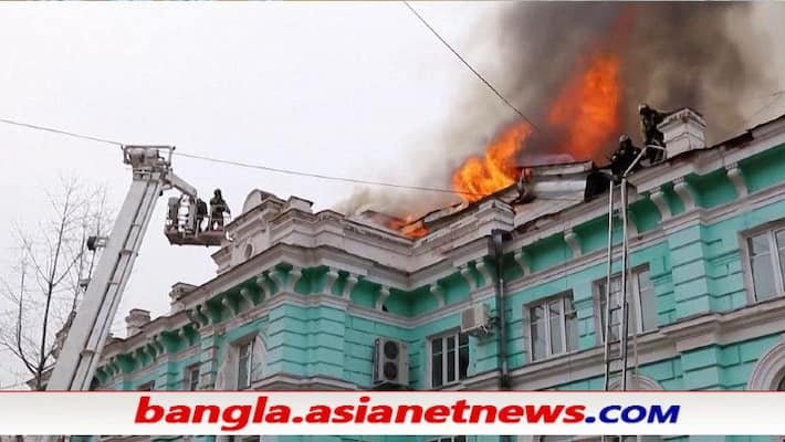 Russian doctors complete a surgery while the hospital was on fire Russian doctors complete a surgery while the hospital was on fire