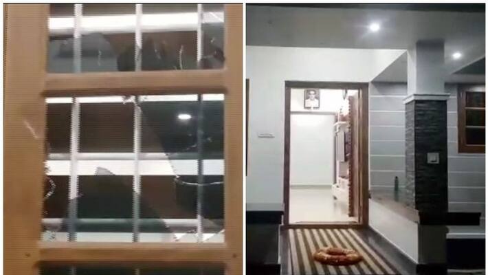 attack on udf candidate home in thrissur attack on udf candidate home in thrissur