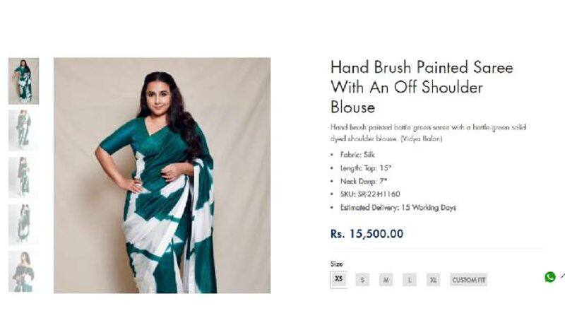 Vidya Balan in Rs 15k  green saree