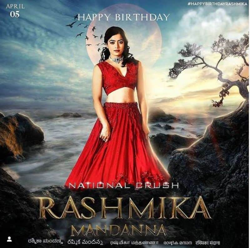 Rashmika mandanna 25th birthday fan create common Dp on social media vcs
