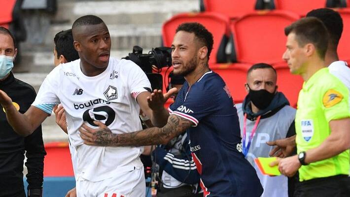 Neymar Astonishing Altercation With Lille Defender In Tunnel Neymar Astonishing Altercation With Lille Defender In Tunnel