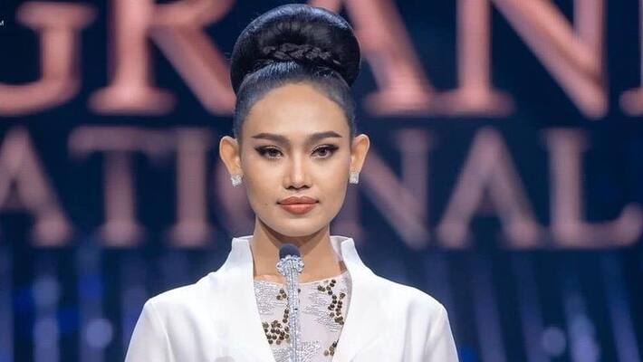 Beauty queen protests against army carnage in myanmar Beauty queen protests against army carnage in myanmar