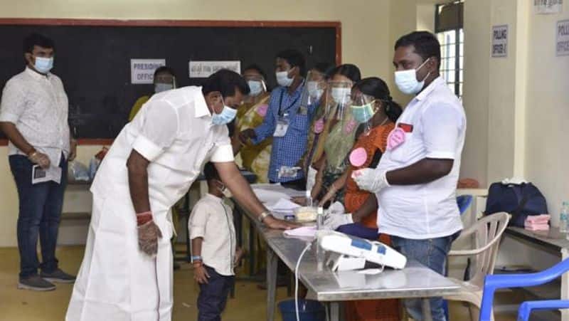 Edappadi Palanisamy registered to vote at the polling booth