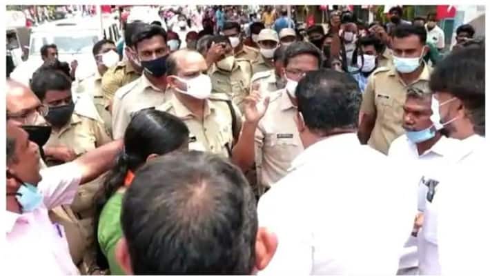 conflict again between cpm and bjp in kazhakkoottam conflict again between cpm and bjp in kazhakkoottam