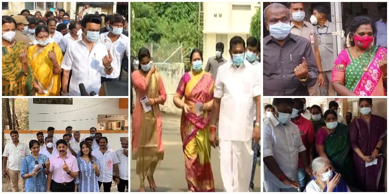 ராமதாஸ், துணை முதலமைச்சர் ஓ.பன்னீர்செல்வம், திமுக தலைவர் ஸ்டாலின், முதல்வர் எடப்பாடி பழனிசாமி, கமல் ஹாசன், சீமான் உள்ளிட்ட பலரும் தங்களது தொகுதியில் வரிசையில் நின்று வாக்குகளை பதிவு செய்தனர். 