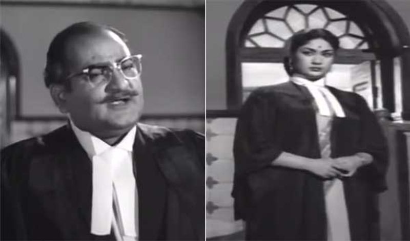 మంచి మనసులు చిత్రంలో సావిత్రి, ఎస్విఆర్ లాయర్ రోల్స్ చేయడం జరిగింది.