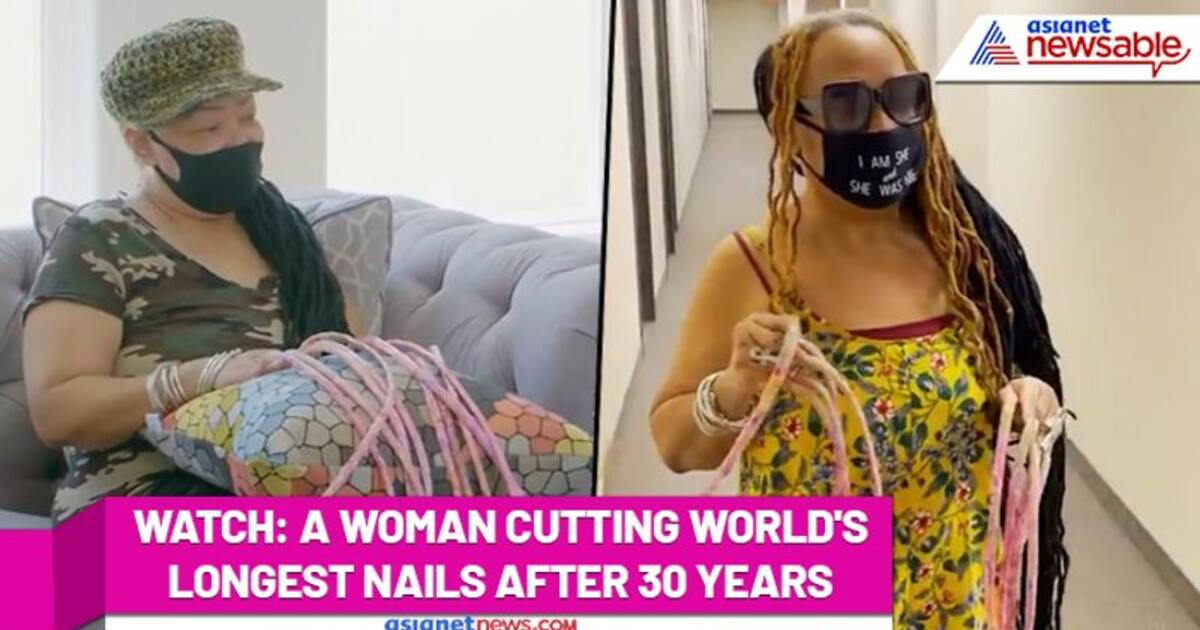 OMG! World's longest nails got cut after 30 years; Watch ...