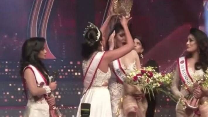 Mrs World Arrested For Yanking Crown Off Mrs Sri Lanka Mrs World Arrested For Yanking Crown Off Mrs Sri Lanka