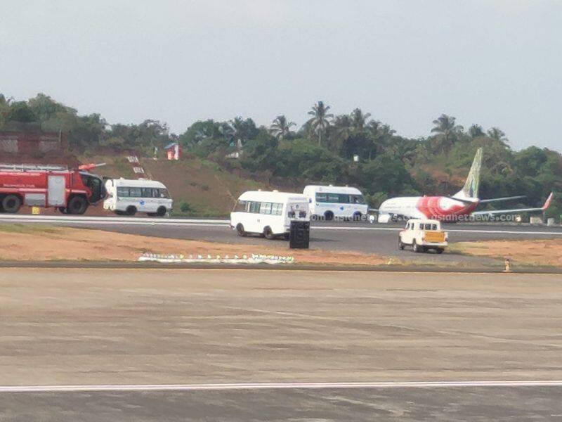 flight does emergency landing in karipur after fire alarm goes off