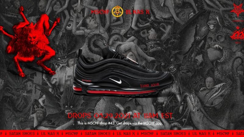 shoe brand mschf has decided for settlement after nike filed a lawsuit to prepare the satan shoes