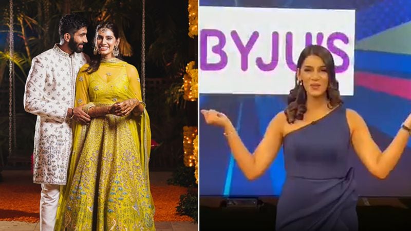 इस दौरान संजना का फैशन सेंस चर्चा में रहा है। ओपनिंग मैच की एंकरिंग करते हुए गणेशन ने नेवी ब्लू कलर की ड्रेस पहन रखी थी, जिसकी तुलना मुंबई इंडियंस की ड्रेस से की जा रही है।
