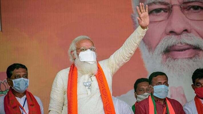PM narendra modi addresses public meeting in Barasat, West Bengal KPP PM narendra modi addresses public meeting in Barasat, West Bengal KPP