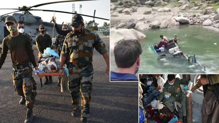 Mini bus falls into river in Doda, Jammu and Kashmir; 6 dead kpa Mini bus falls into river in Doda, Jammu and Kashmir; 6 dead kpa