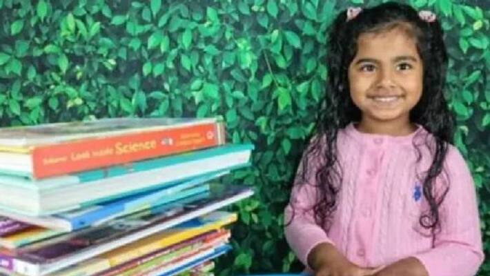 Indian American girl world record for reading 36 books in under two hours Indian American girl world record for reading 36 books in under two hours