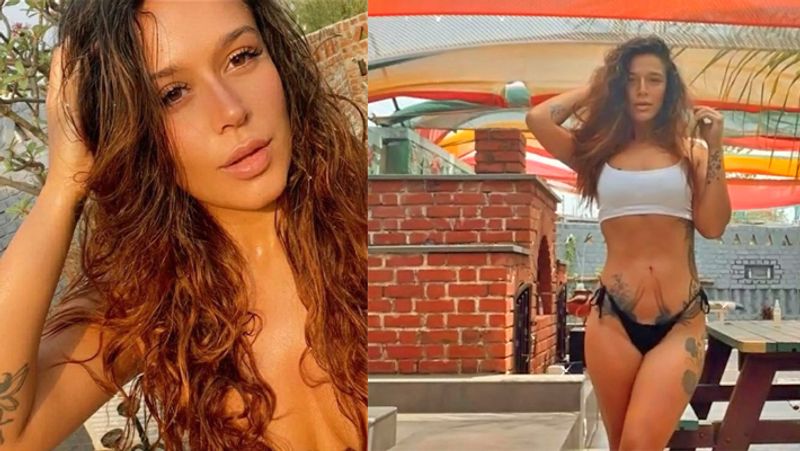 Tiger Shroff sister Krishna Shroff goes topless take a look