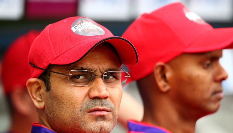 T20 World Cup Virender Sehwag reacts to firecrackers being burst in parts of India after Pakistan beat India in Dubai kvn
