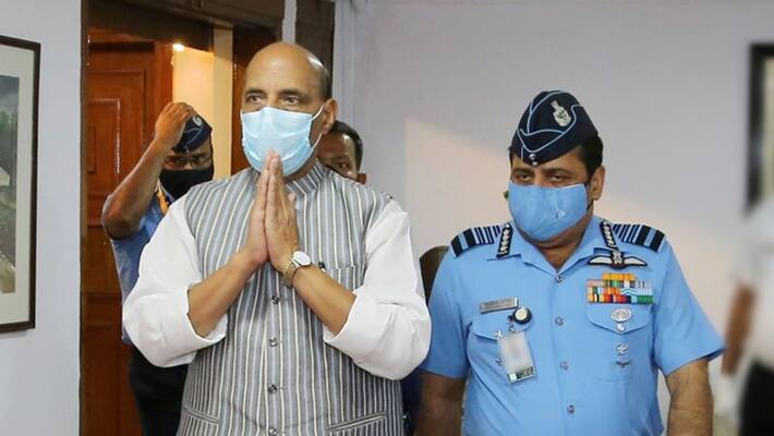 Make long term plans to counter future threats, Rajnath Singh to IAF KPP Make long term plans to counter future threats, Rajnath Singh to IAF KPP