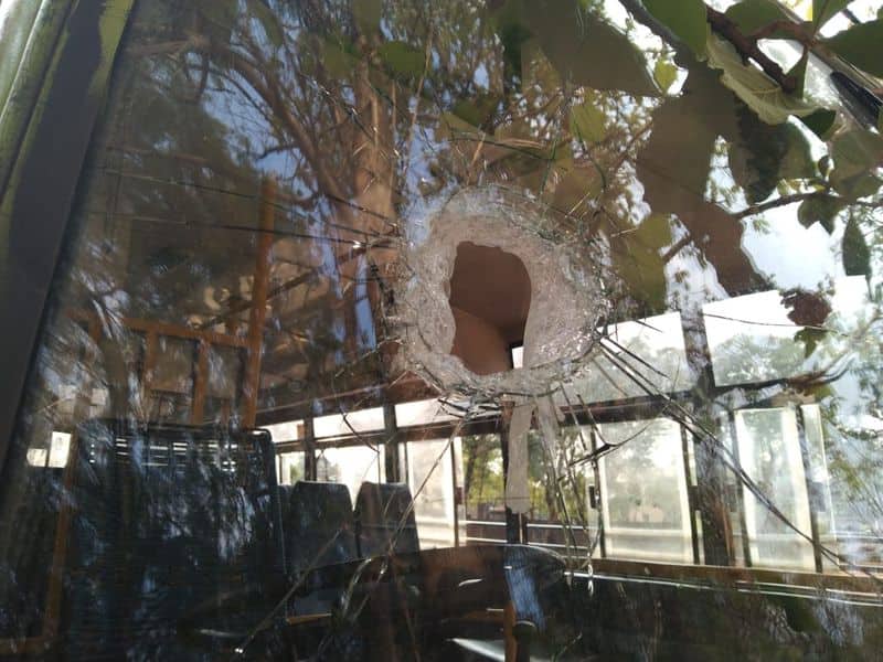 Government Bus Driver Dies due to Stone Pelting at Jamakhandi in Bagalkot grg