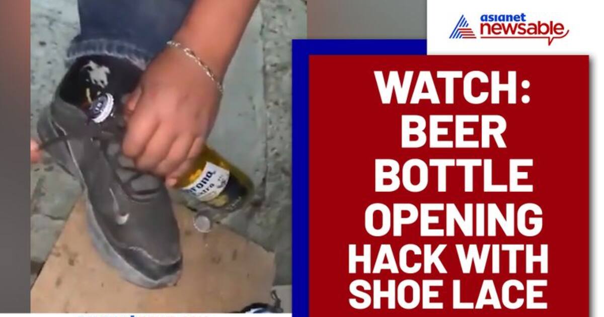 Can A Beer Bottle Be Opened By Shoelace Watch This Man S Viral Video