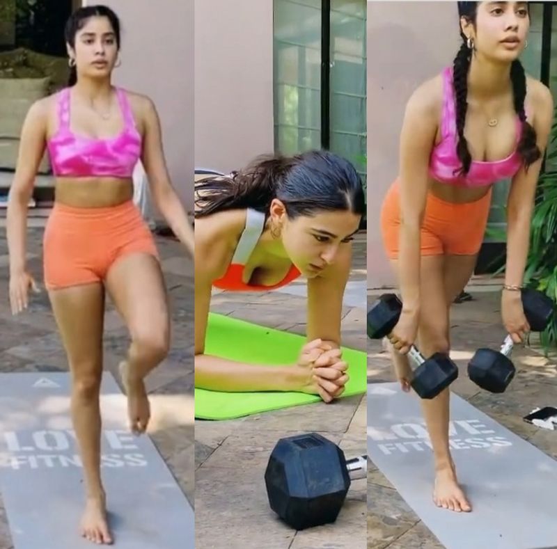 దివంగత నటి శ్రీదేవి కూతురు జాన్వీ కాగా, సైఫ్ అలీఖాన్ మొదటి భార్య కూతురు సారా అలీఖాన్.