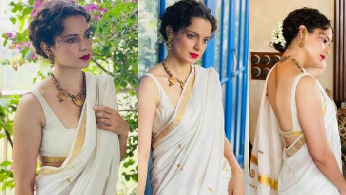 Kangana Ranaut in set saree Kangana Ranaut in set saree