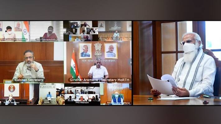 PM Modi chairs review meeting, says 'need to ensure faster transportation of medical oxygen to states'-dnm PM Modi chairs review meeting, says 'need to ensure faster transportation of medical oxygen to states'-dnm