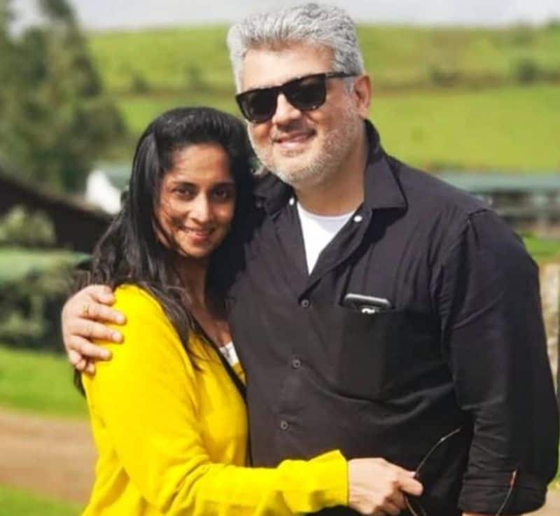 Ajithkumar and his wife Shalini celebrate their 25th Love Anniversary gan