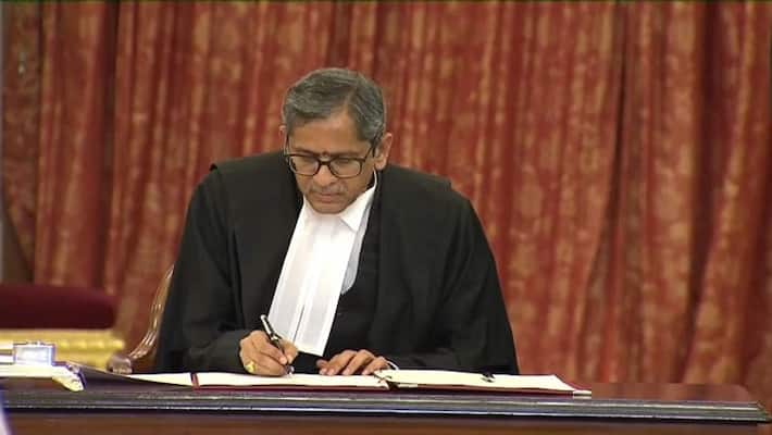 Chief Justice NV Ramana upset over reports on SC judges' appointment gcw Chief Justice NV Ramana upset over reports on SC judges' appointment gcw